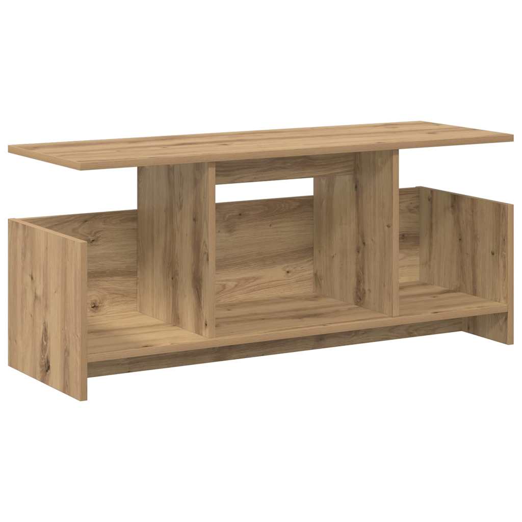 TV-standaard Artisan Eiken 102 x 35 x 45 cm Bewerkt hout is nu te koop bij PeponiXL, paradijselijk wonen!