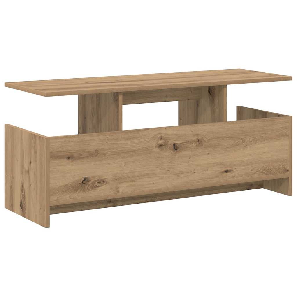 TV-standaard Artisan Eiken 102 x 35 x 45 cm Bewerkt hout is nu te koop bij PeponiXL, paradijselijk wonen!
