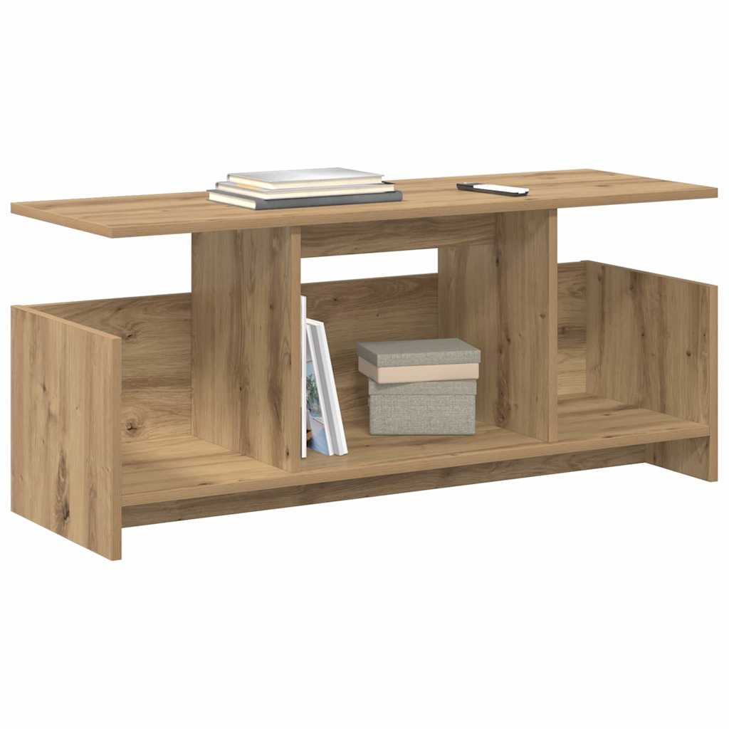 TV-standaard Artisan Eiken 102 x 35 x 45 cm Bewerkt hout is nu te koop bij PeponiXL, paradijselijk wonen!