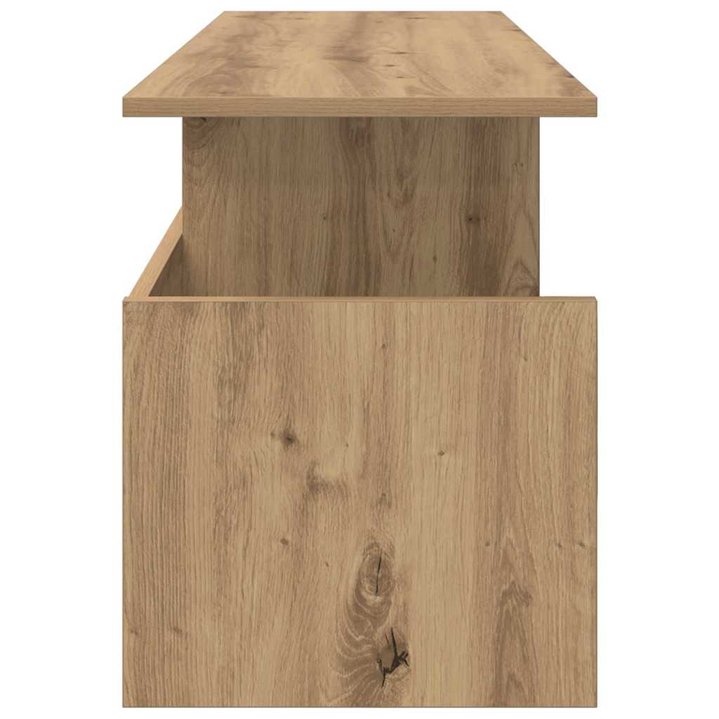 TV-standaard Artisan Eiken 102 x 35 x 45 cm Bewerkt hout is nu te koop bij PeponiXL, paradijselijk wonen!