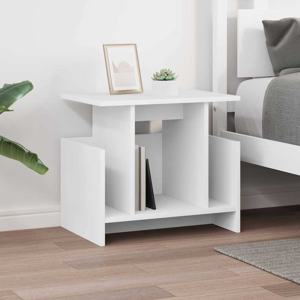TV-standaard Wit 50 x 35 x 45 cm Bewerkt hout is nu te koop bij PeponiXL, paradijselijk wonen!