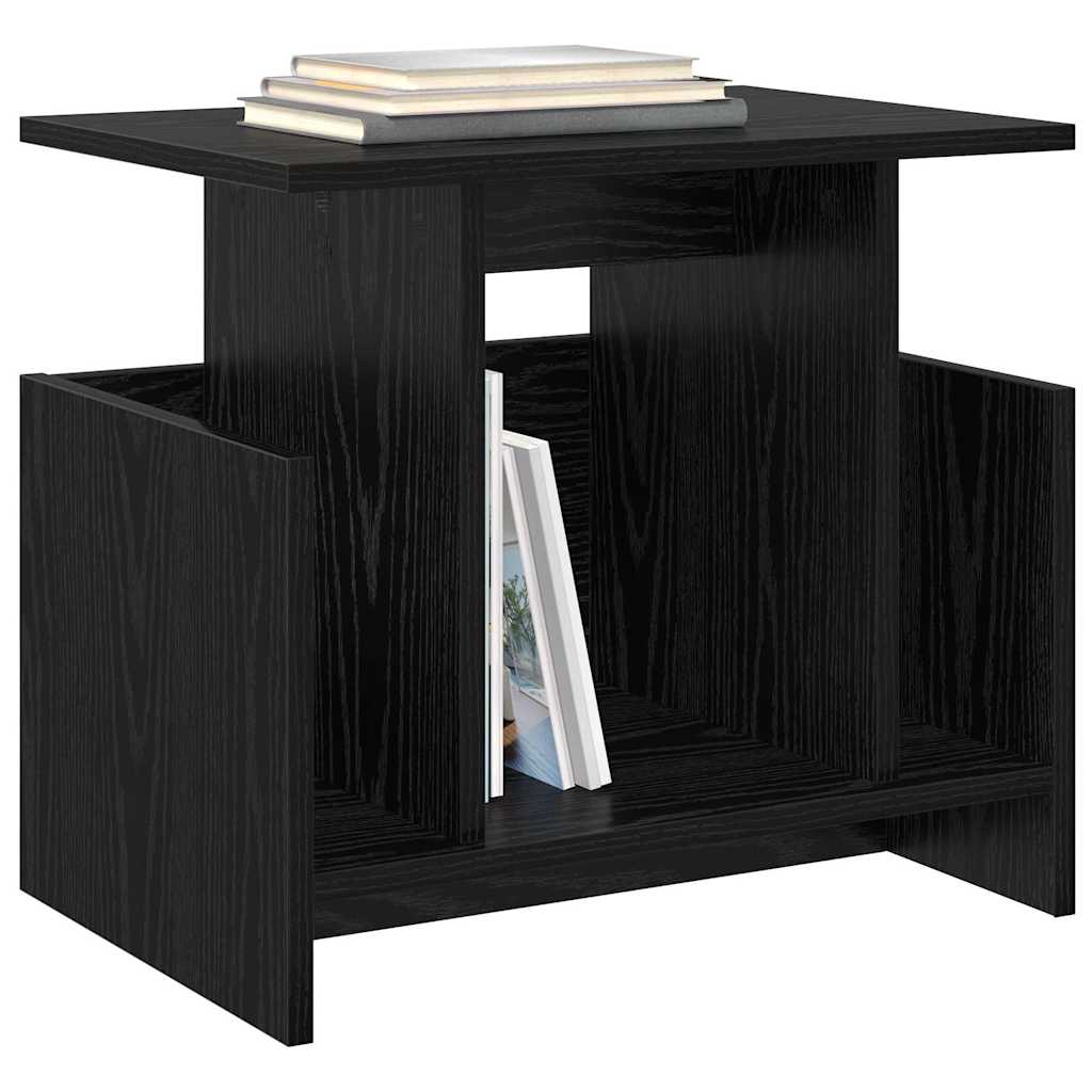TV-standaard Zwart Eiken 50 x 35 x 45 cm Bewerkt hout is nu te koop bij PeponiXL, paradijselijk wonen!