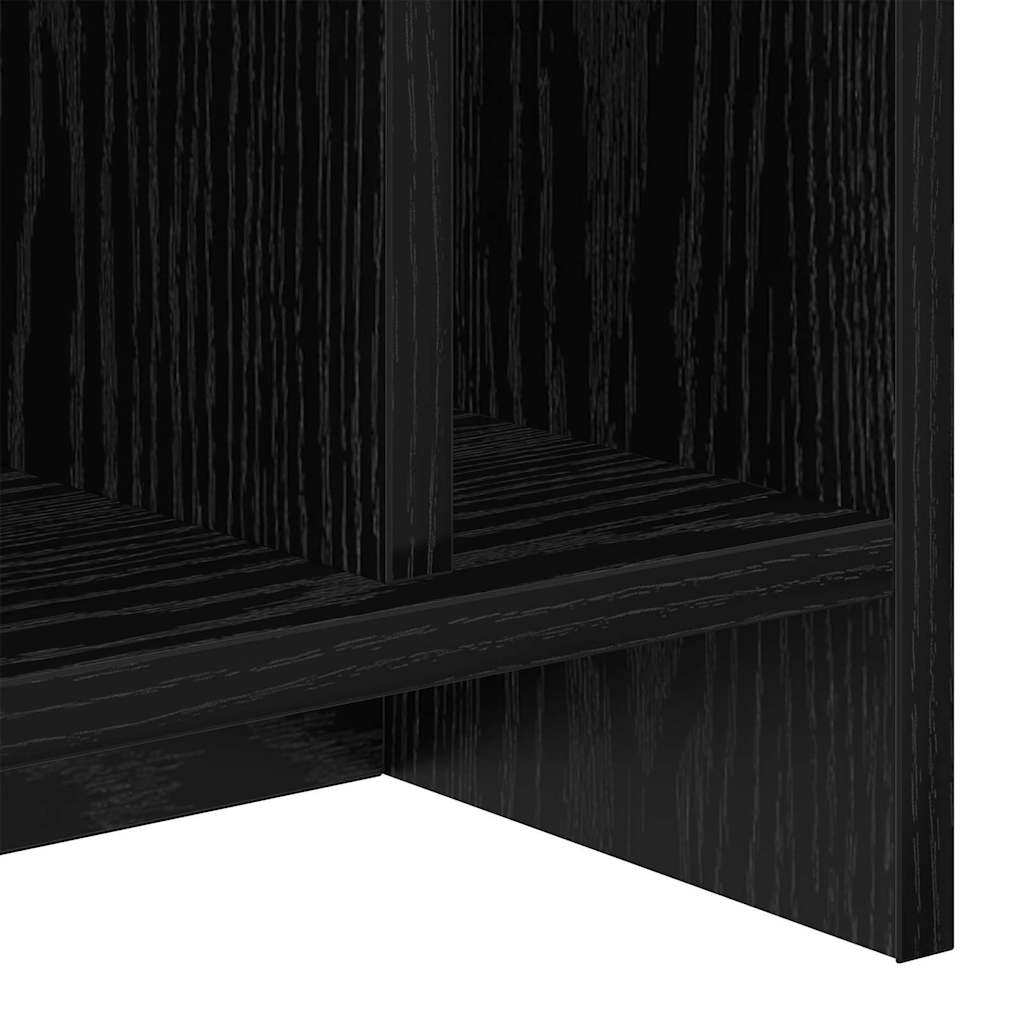 TV-standaard 2 pcs Zwart Eiken 50 x 35 x 45 cm Bewerkt hout is nu te koop bij PeponiXL, paradijselijk wonen!