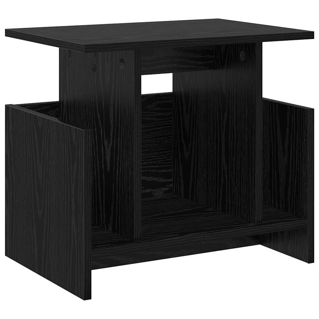 TV-standaard 2 pcs Zwart Eiken 50 x 35 x 45 cm Bewerkt hout is nu te koop bij PeponiXL, paradijselijk wonen!