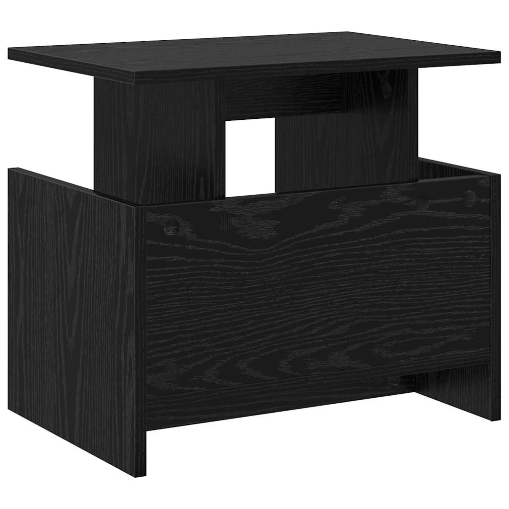 TV-standaard 2 pcs Zwart Eiken 50 x 35 x 45 cm Bewerkt hout is nu te koop bij PeponiXL, paradijselijk wonen!