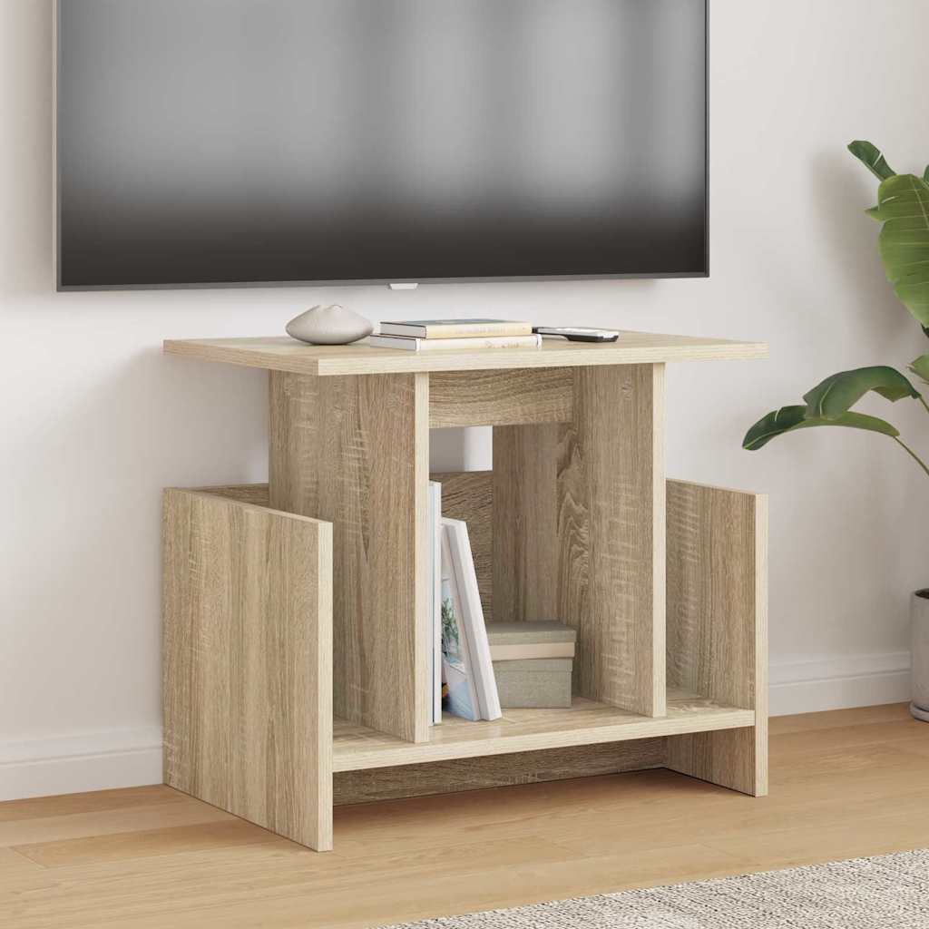 TV-standaard 2 pcs Sonoma Eiken 50 x 35 x 45 cm Bewerkt hout is nu te koop bij PeponiXL, paradijselijk wonen!