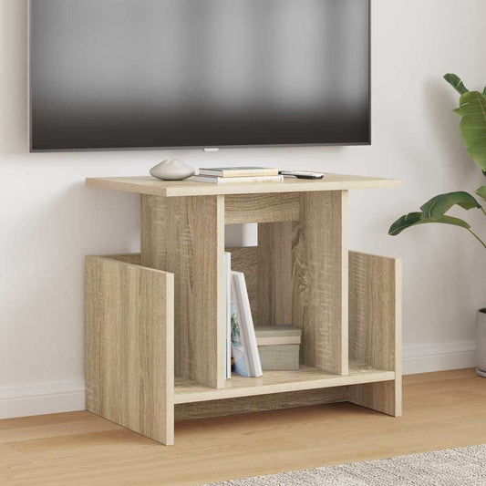 TV-standaard 2 pcs Sonoma Eiken 50 x 35 x 45 cm Bewerkt hout is nu te koop bij PeponiXL, paradijselijk wonen!