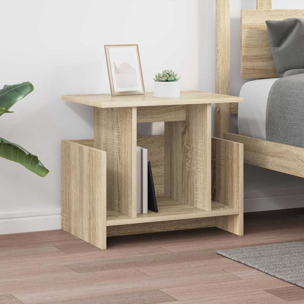 TV-standaard 2 pcs Sonoma Eiken 50 x 35 x 45 cm Bewerkt hout is nu te koop bij PeponiXL, paradijselijk wonen!