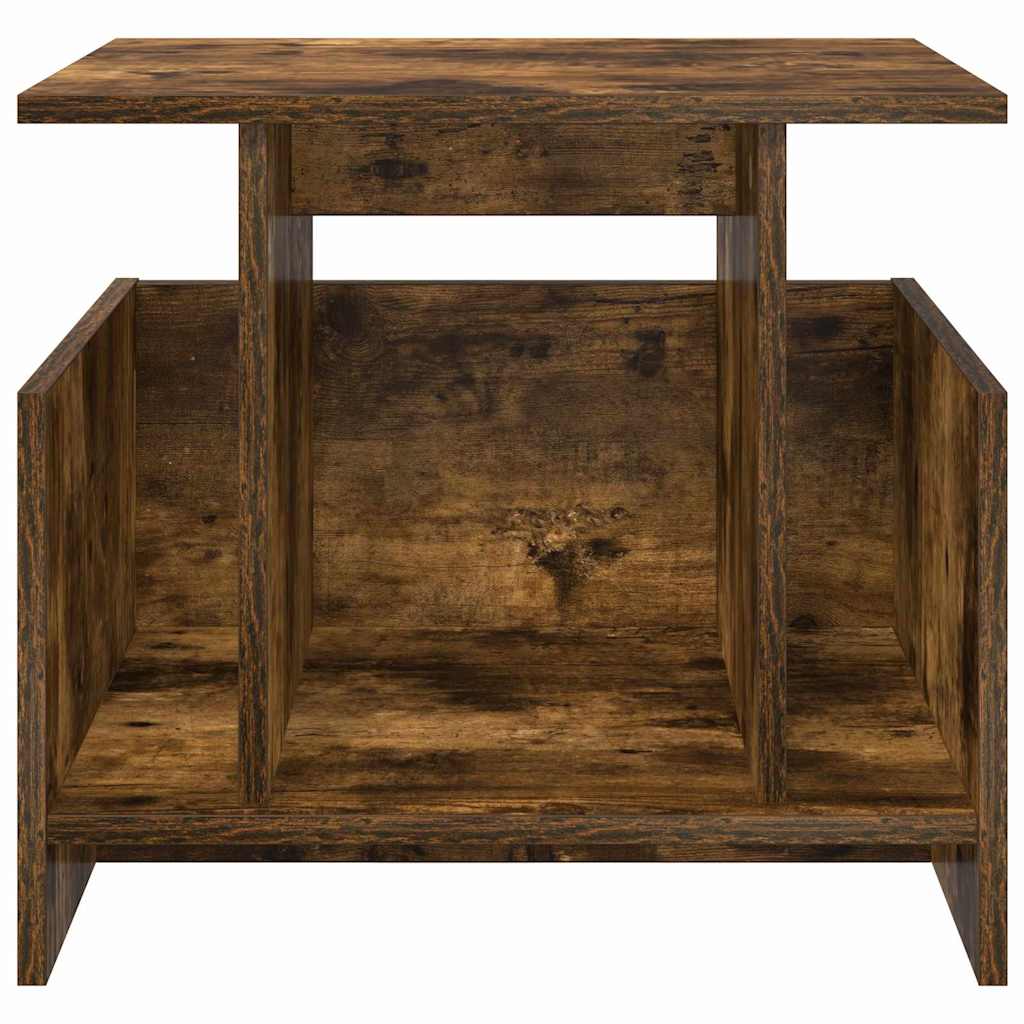 TV-standaard Gerookt eiken 50 x 35 x 45 cm Bewerkt hout is nu te koop bij PeponiXL, paradijselijk wonen!