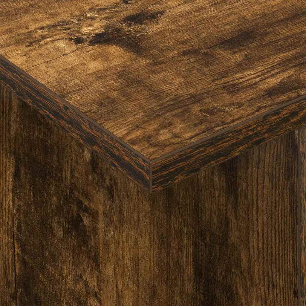 TV-standaard 2 pcs Gerookt eiken 50 x 35 x 45 cm Bewerkt hout is nu te koop bij PeponiXL, paradijselijk wonen!