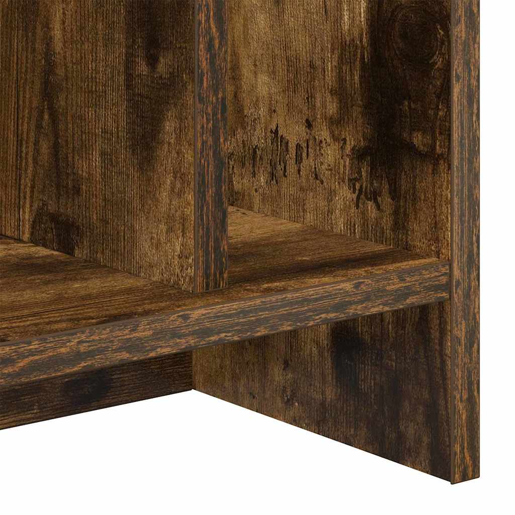 TV-standaard 2 pcs Gerookt eiken 50 x 35 x 45 cm Bewerkt hout is nu te koop bij PeponiXL, paradijselijk wonen!