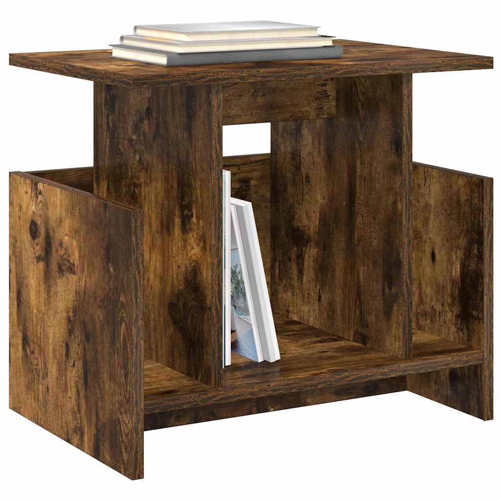TV-standaard 2 pcs Gerookt eiken 50 x 35 x 45 cm Bewerkt hout is nu te koop bij PeponiXL, paradijselijk wonen!