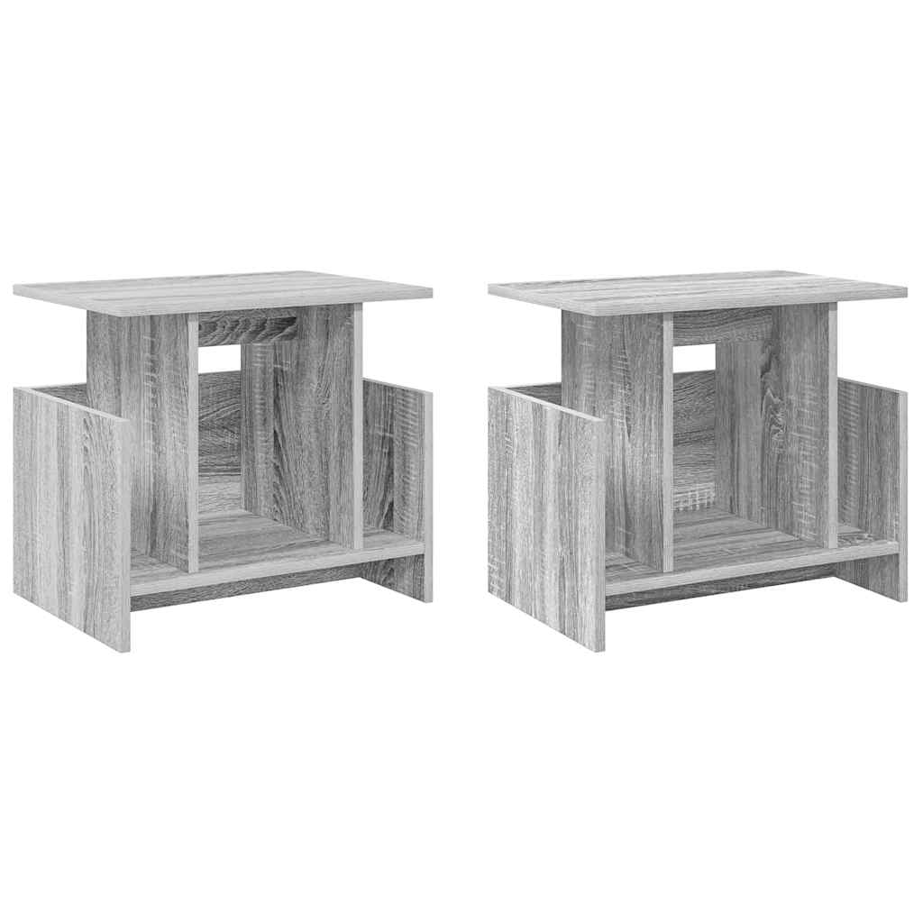 TV-standaard 2 pcs Grijs Sonoma 50 x 35 x 45 cm Bewerkt hout is nu te koop bij PeponiXL, paradijselijk wonen!