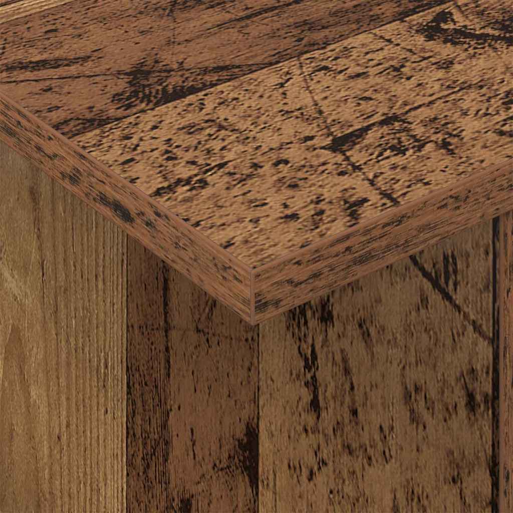 TV-standaard 2 pcs Oudhout 50 x 35 x 45 cm Bewerkt hout is nu te koop bij PeponiXL, paradijselijk wonen!