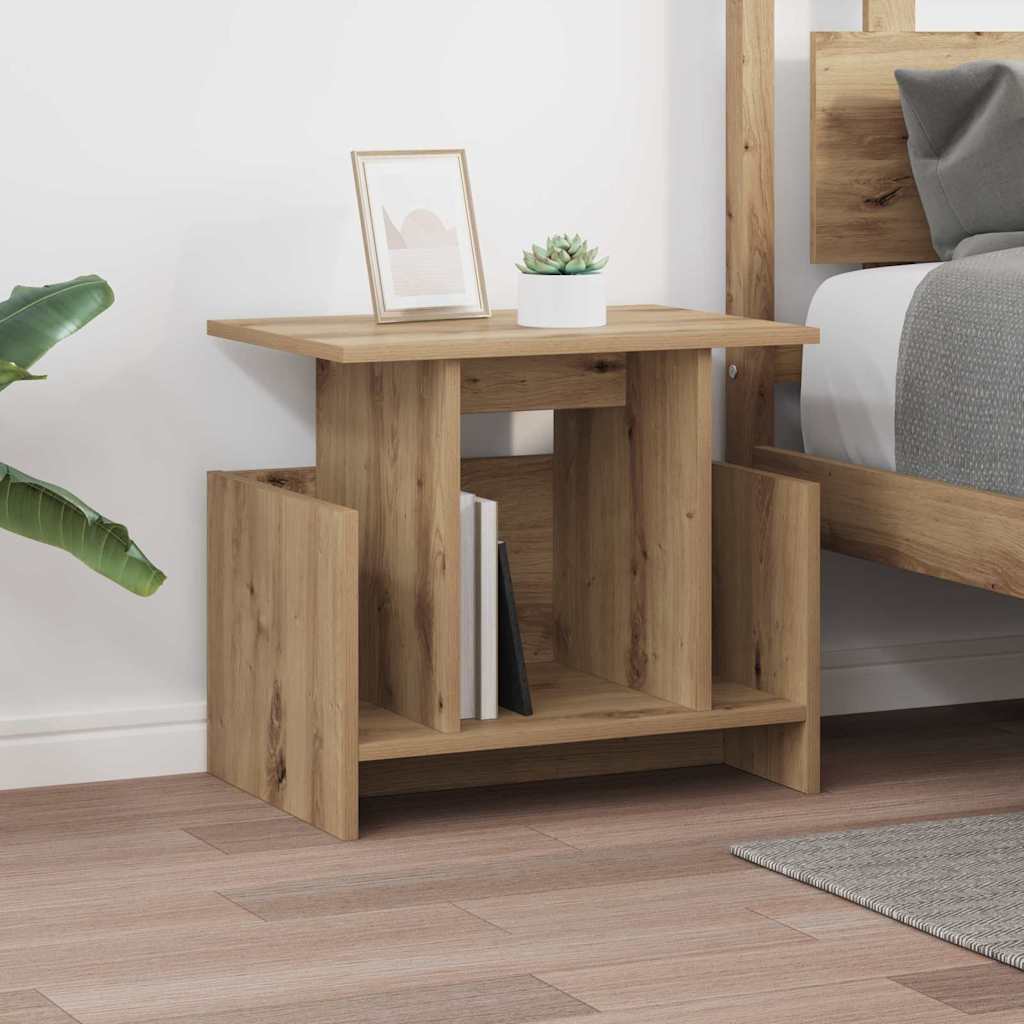 TV-standaard 2 pcs Artisan Eiken 50 x 35 x 45 cm Bewerkt hout is nu te koop bij PeponiXL, paradijselijk wonen!