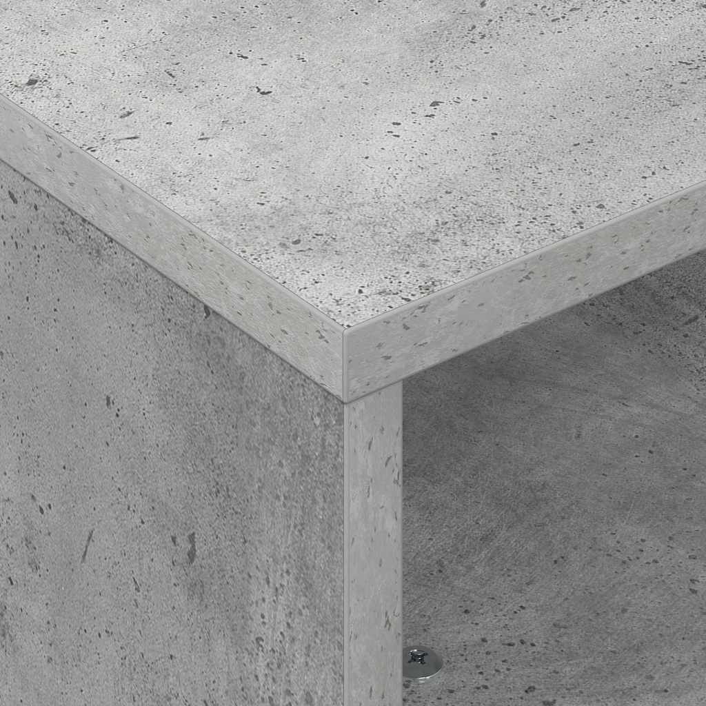 Bijzettafel met wielen Beton Grijs 50,5 x 50 x 30 cm is nu te koop bij PeponiXL, paradijselijk wonen!