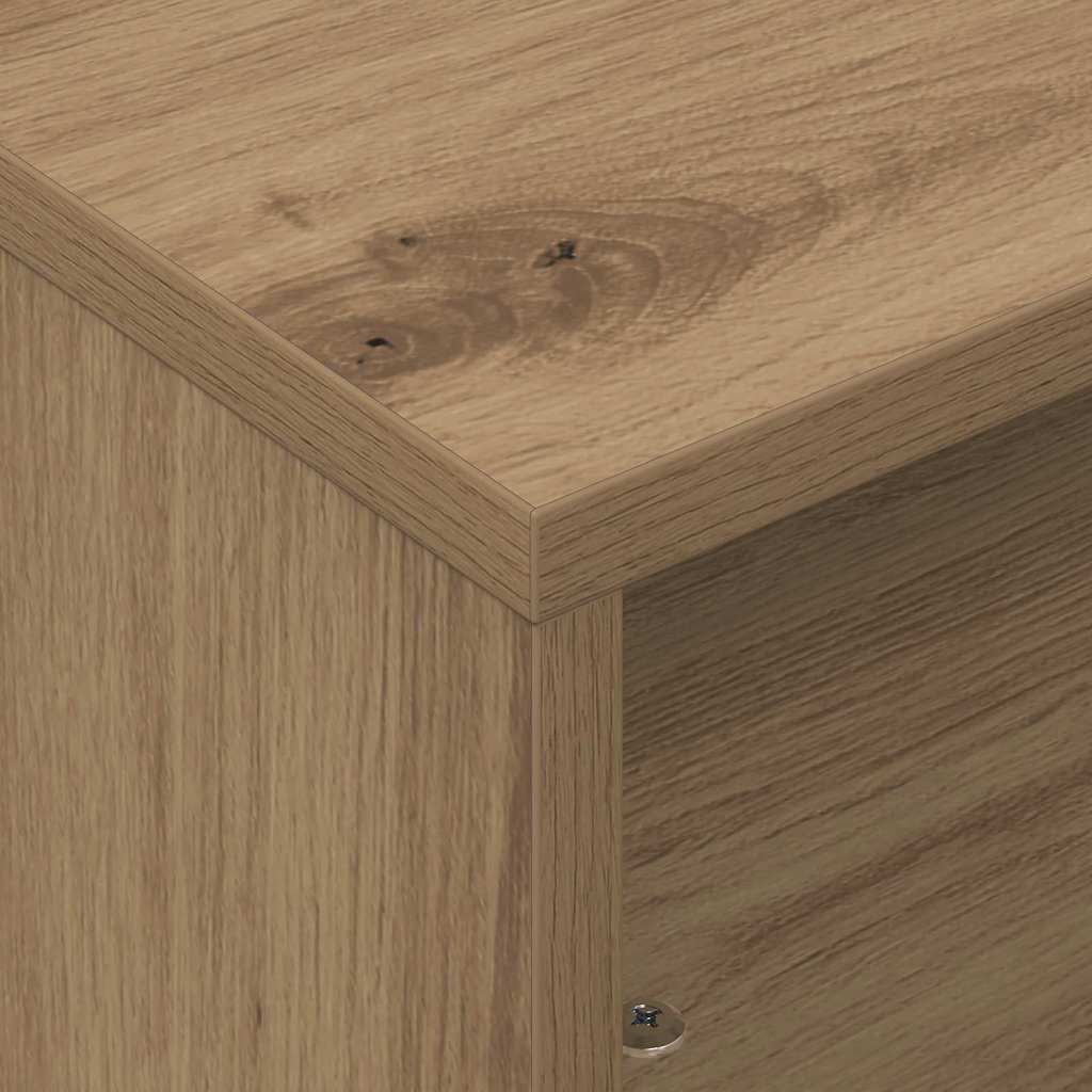 Bijzettafel met wielen Artisan Eiken 50,5 x 50 x 30 cm is nu te koop bij PeponiXL, paradijselijk wonen!