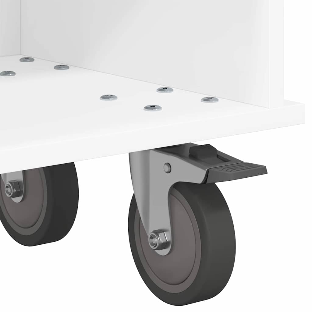 TV-standaard Wit 100 x 35 x 35 cm Bewerkt hout is nu te koop bij PeponiXL, paradijselijk wonen!
