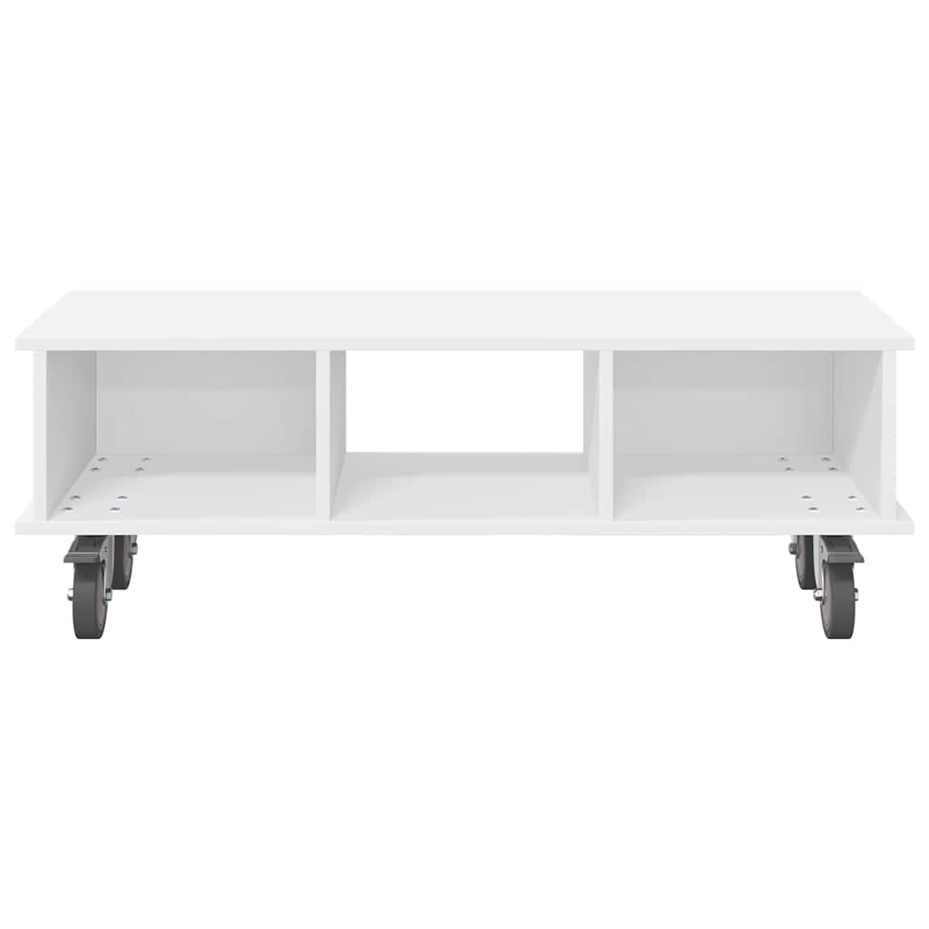 TV-standaard Wit 100 x 35 x 35 cm Bewerkt hout is nu te koop bij PeponiXL, paradijselijk wonen!