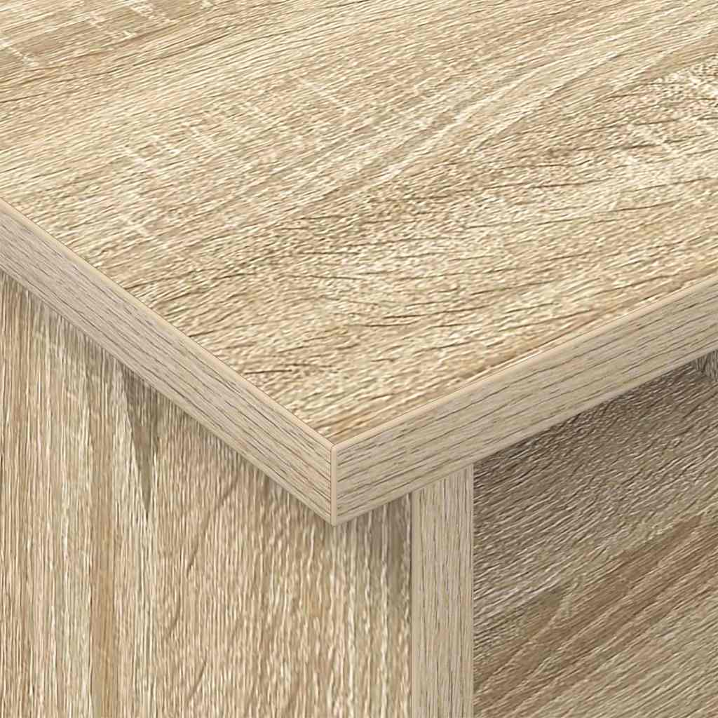 TV-standaard Sonoma Eiken 100 x 35 x 35 cm Bewerkt hout is nu te koop bij PeponiXL, paradijselijk wonen!