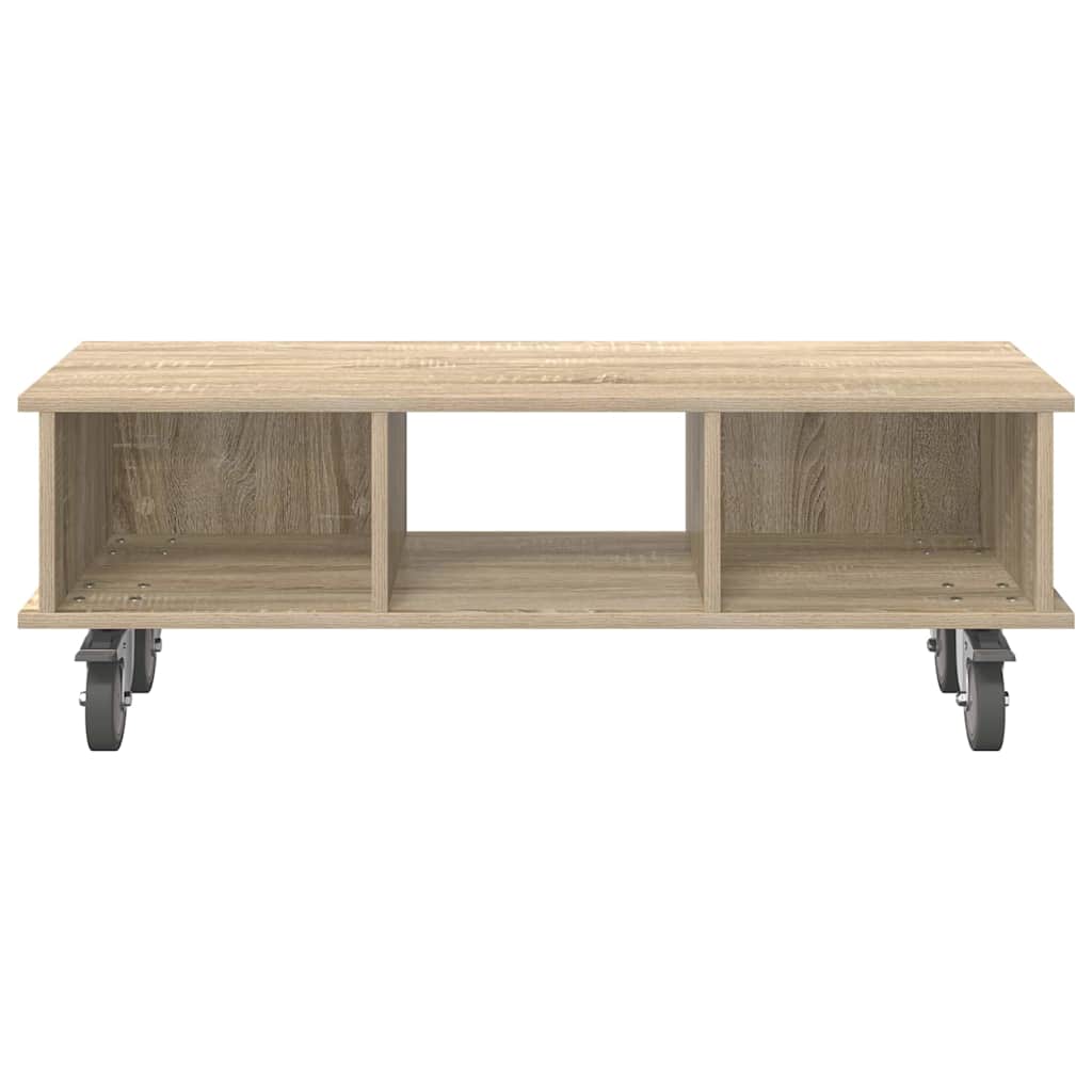 TV-standaard Sonoma Eiken 100 x 35 x 35 cm Bewerkt hout is nu te koop bij PeponiXL, paradijselijk wonen!