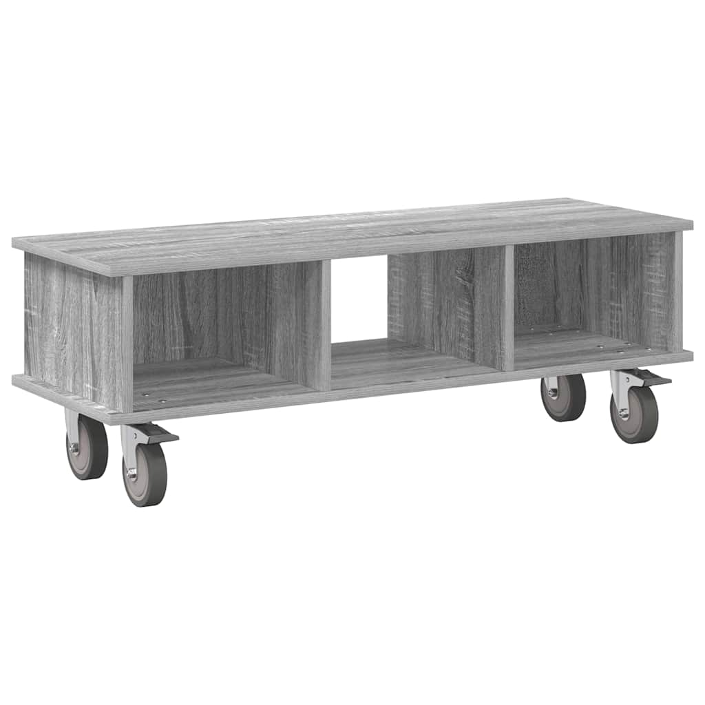 TV-standaard Grijs Sonoma 100 x 35 x 35 cm Bewerkt hout is nu te koop bij PeponiXL, paradijselijk wonen!