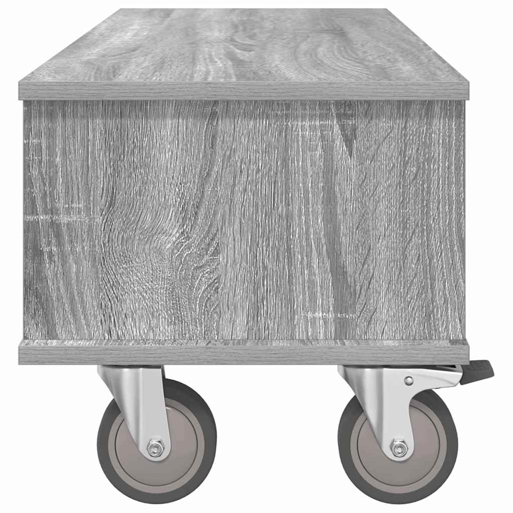 TV-standaard Grijs Sonoma 100 x 35 x 35 cm Bewerkt hout is nu te koop bij PeponiXL, paradijselijk wonen!