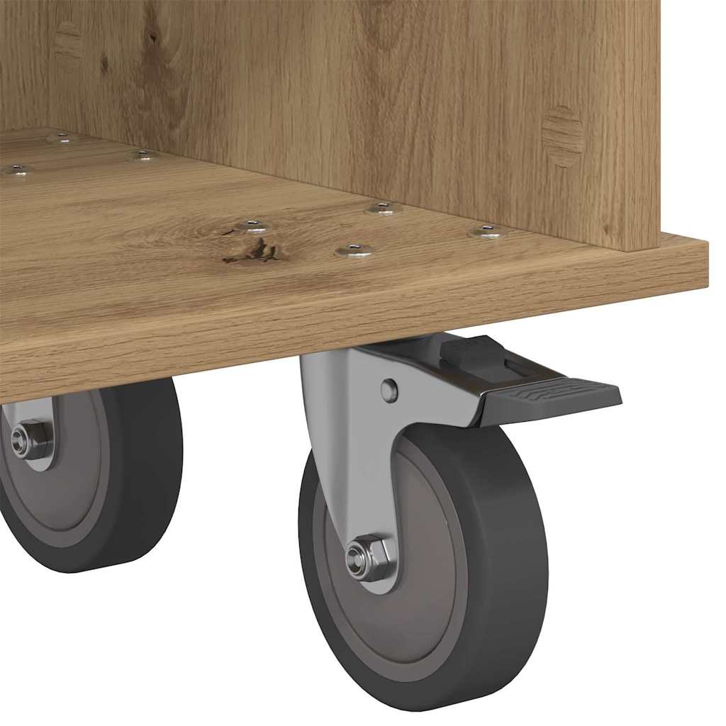 TV-standaard Artisan Eiken 100 x 35 x 35 cm Bewerkt hout is nu te koop bij PeponiXL, paradijselijk wonen!