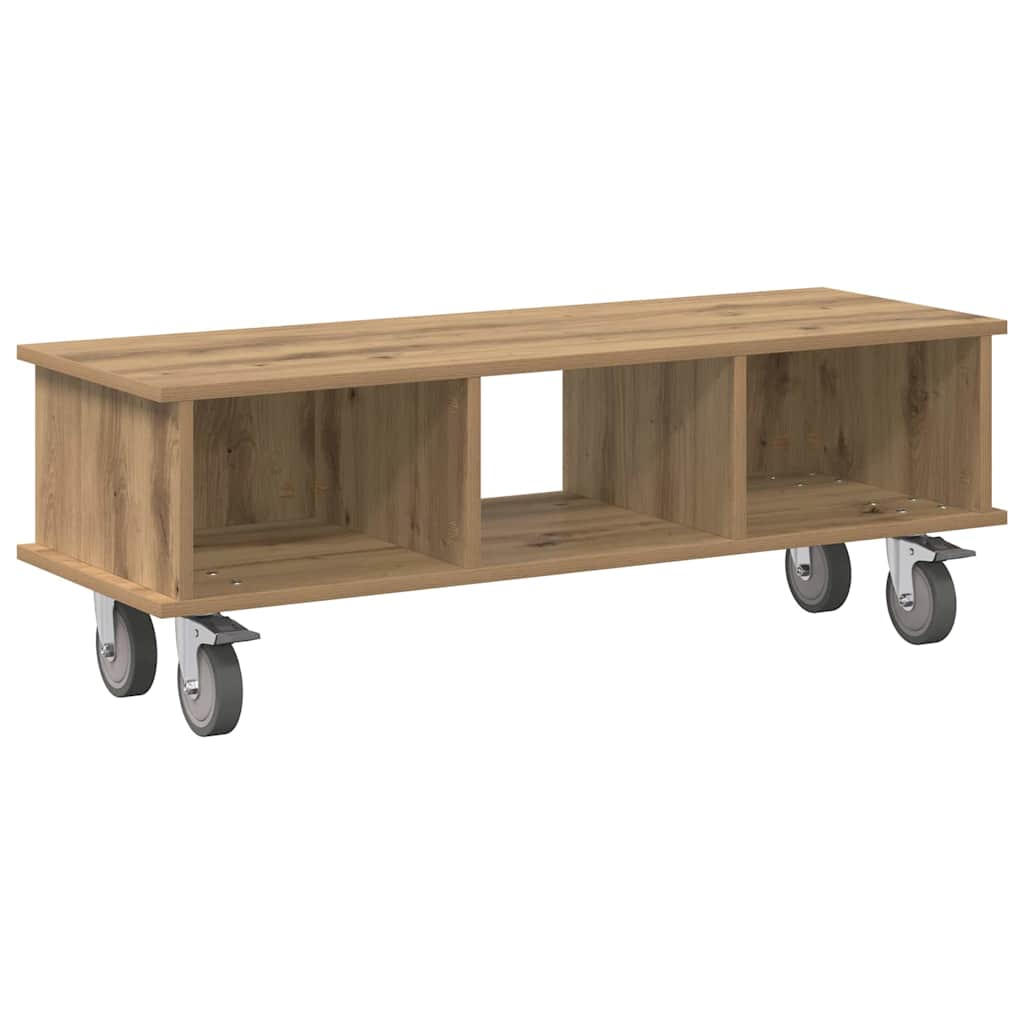 TV-standaard Artisan Eiken 100 x 35 x 35 cm Bewerkt hout is nu te koop bij PeponiXL, paradijselijk wonen!