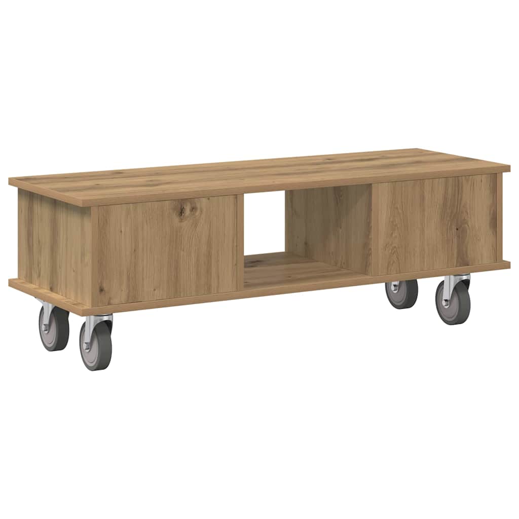 TV-standaard Artisan Eiken 100 x 35 x 35 cm Bewerkt hout is nu te koop bij PeponiXL, paradijselijk wonen!