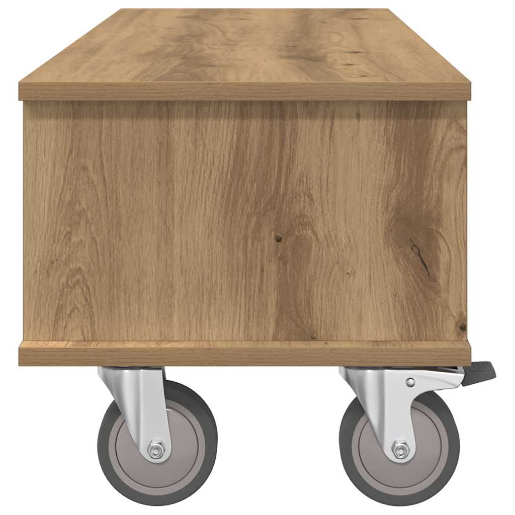 TV-standaard Artisan Eiken 100 x 35 x 35 cm Bewerkt hout is nu te koop bij PeponiXL, paradijselijk wonen!