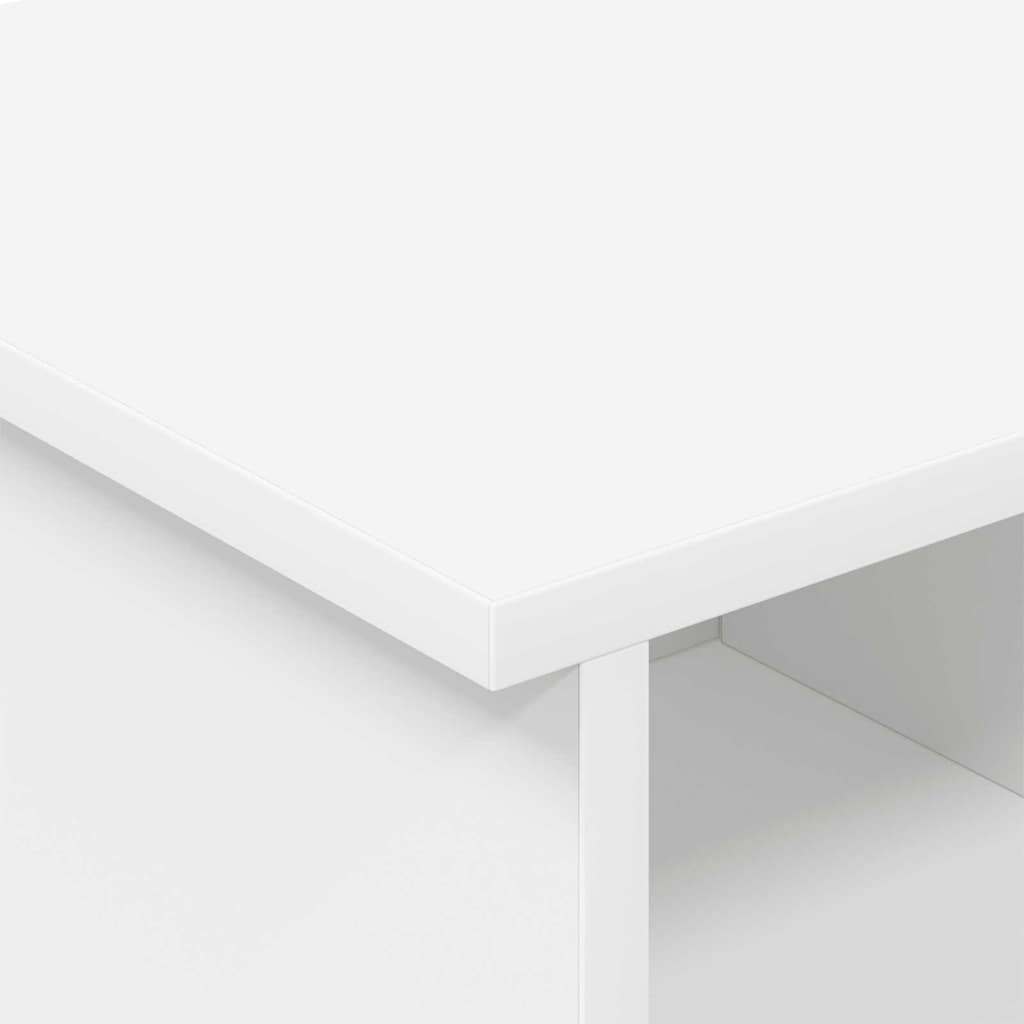 TV-standaard Wit 68,5 x 35 x 35 cm Bewerkt hout is nu te koop bij PeponiXL, paradijselijk wonen!