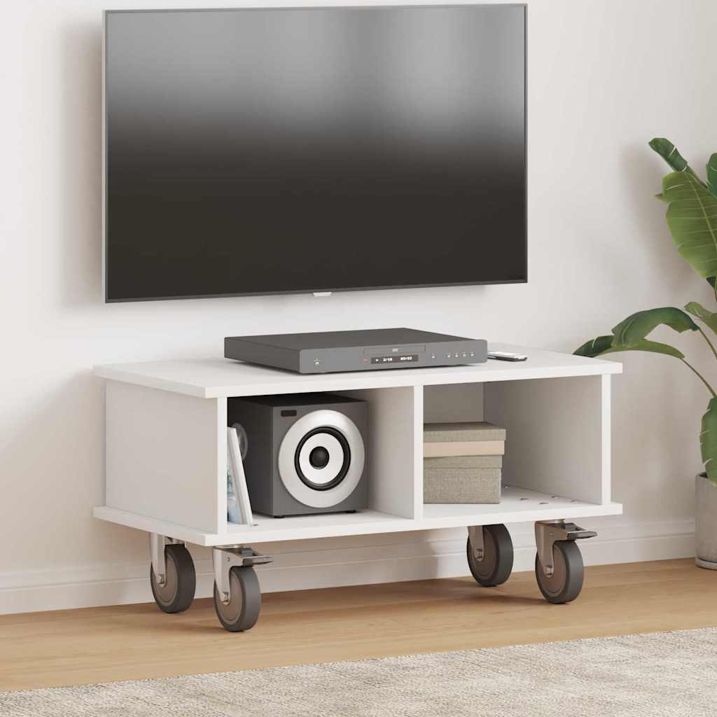 TV-standaard Wit 68,5 x 35 x 35 cm Bewerkt hout is nu te koop bij PeponiXL, paradijselijk wonen!