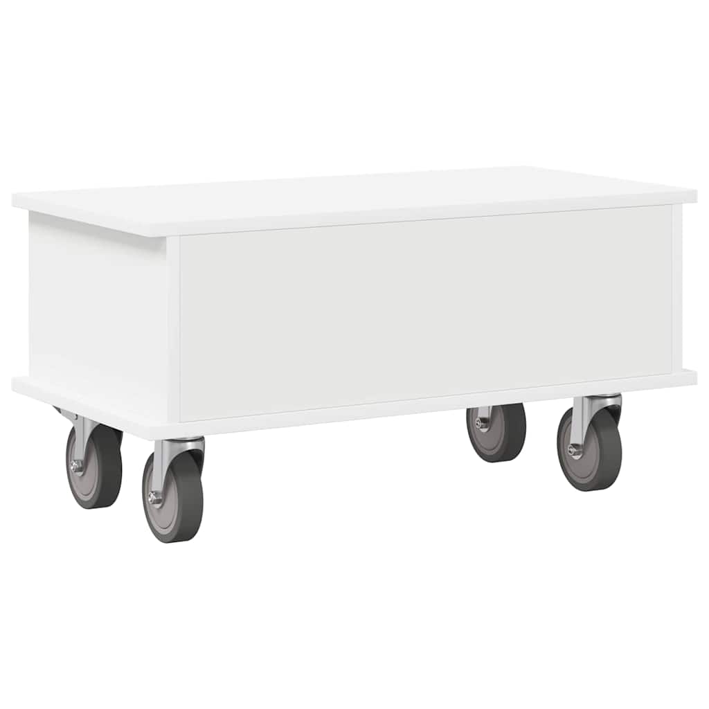 TV-standaard Wit 68,5 x 35 x 35 cm Bewerkt hout is nu te koop bij PeponiXL, paradijselijk wonen!