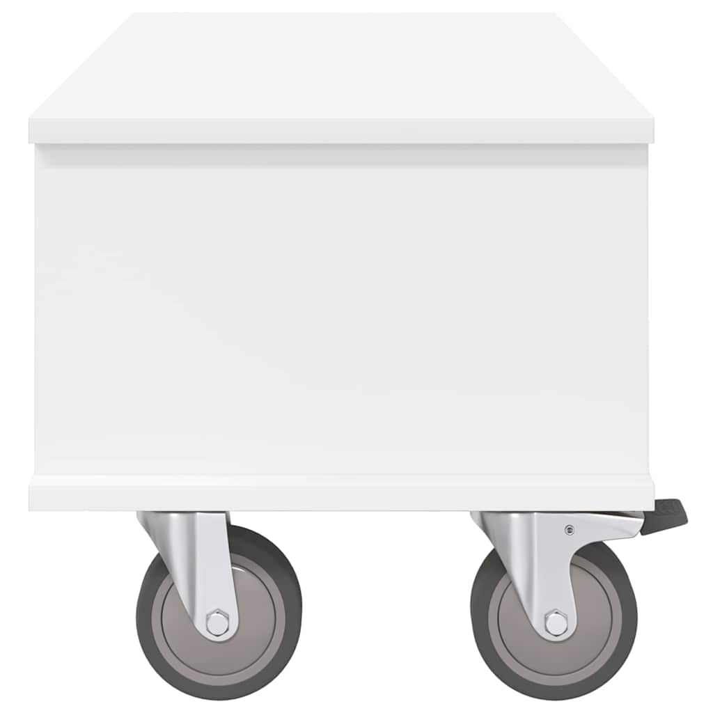 TV-standaard Wit 68,5 x 35 x 35 cm Bewerkt hout is nu te koop bij PeponiXL, paradijselijk wonen!