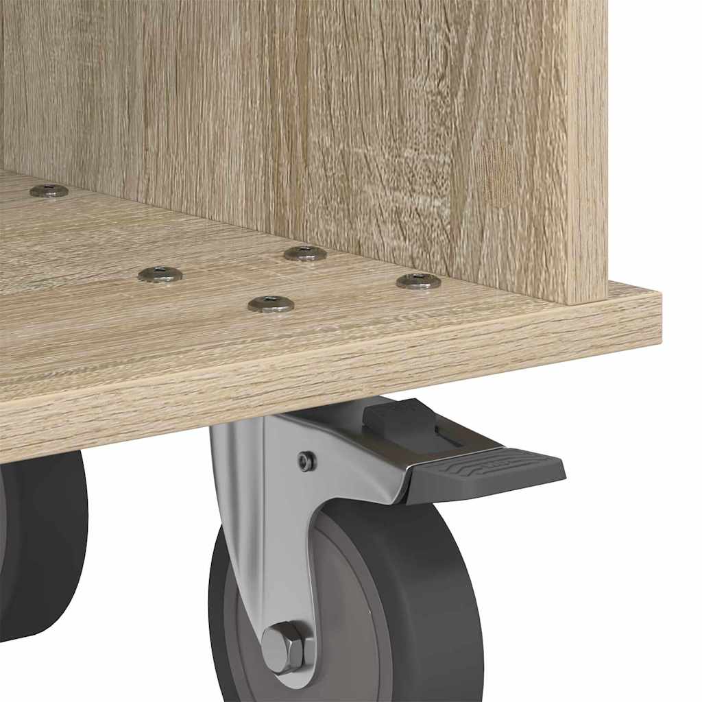 TV-standaard Sonoma Eiken 68,5 x 35 x 35 cm Bewerkt hout is nu te koop bij PeponiXL, paradijselijk wonen!