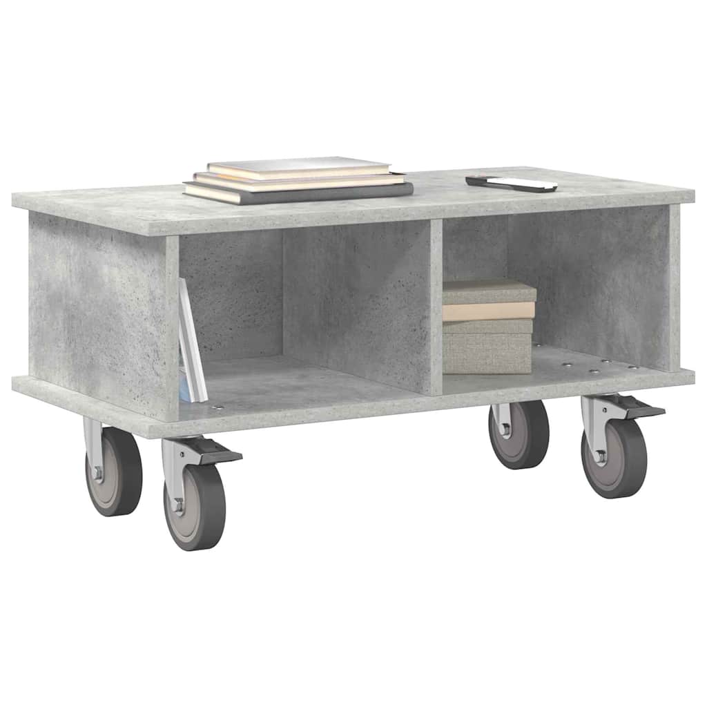TV-standaard Beton Grijs 68,5 x 35 x 35 cm Bewerkt hout is nu te koop bij PeponiXL, paradijselijk wonen!