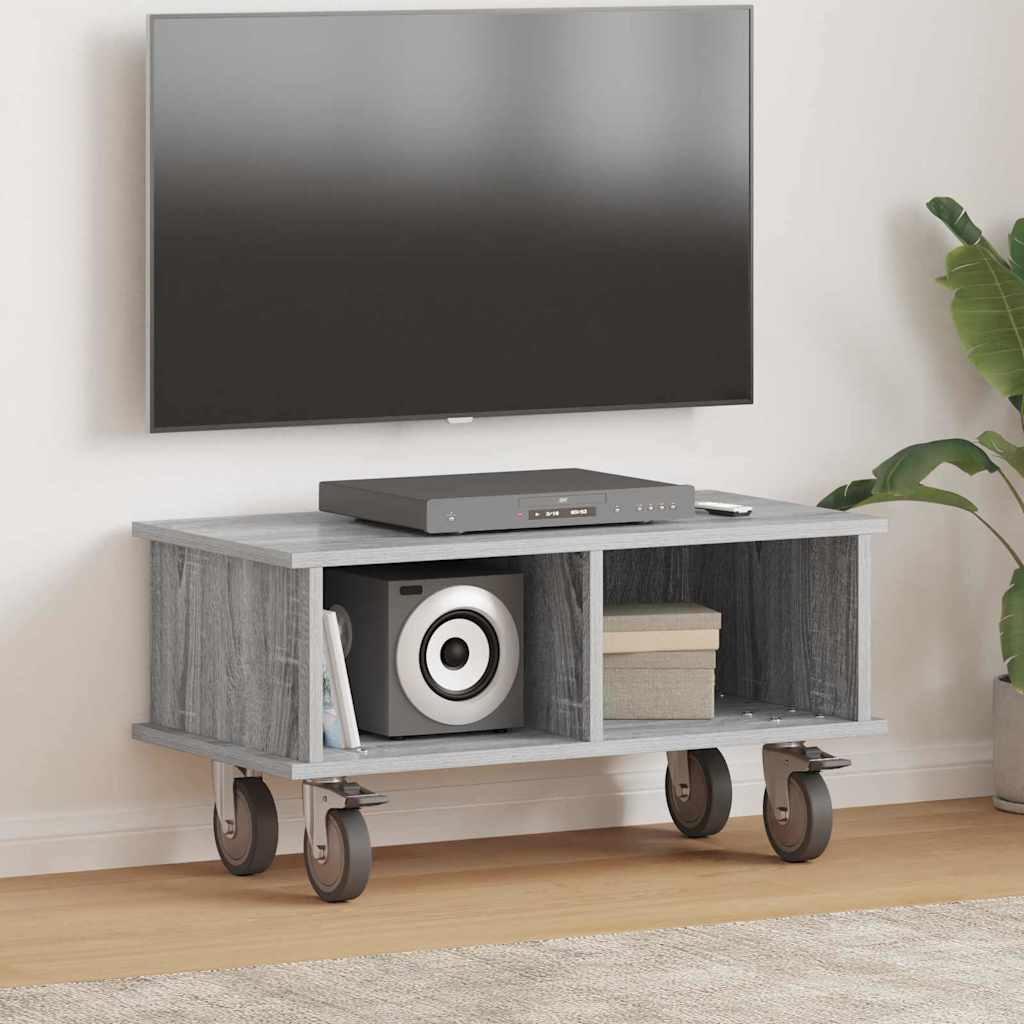 TV-standaard Grijs Sonoma 68,5 x 35 x 35 cm Bewerkt hout is nu te koop bij PeponiXL, paradijselijk wonen!