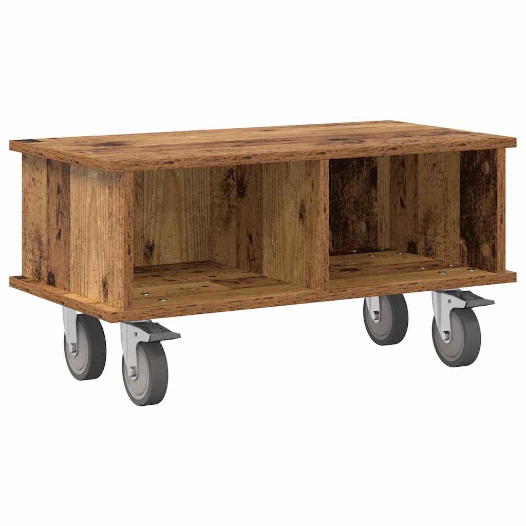 TV-standaard Oudhout 68,5 x 35 x 35 cm Bewerkt hout is nu te koop bij PeponiXL, paradijselijk wonen!