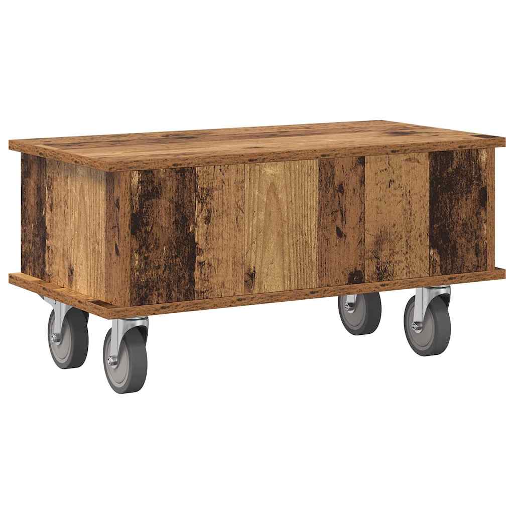 TV-standaard Oudhout 68,5 x 35 x 35 cm Bewerkt hout is nu te koop bij PeponiXL, paradijselijk wonen!