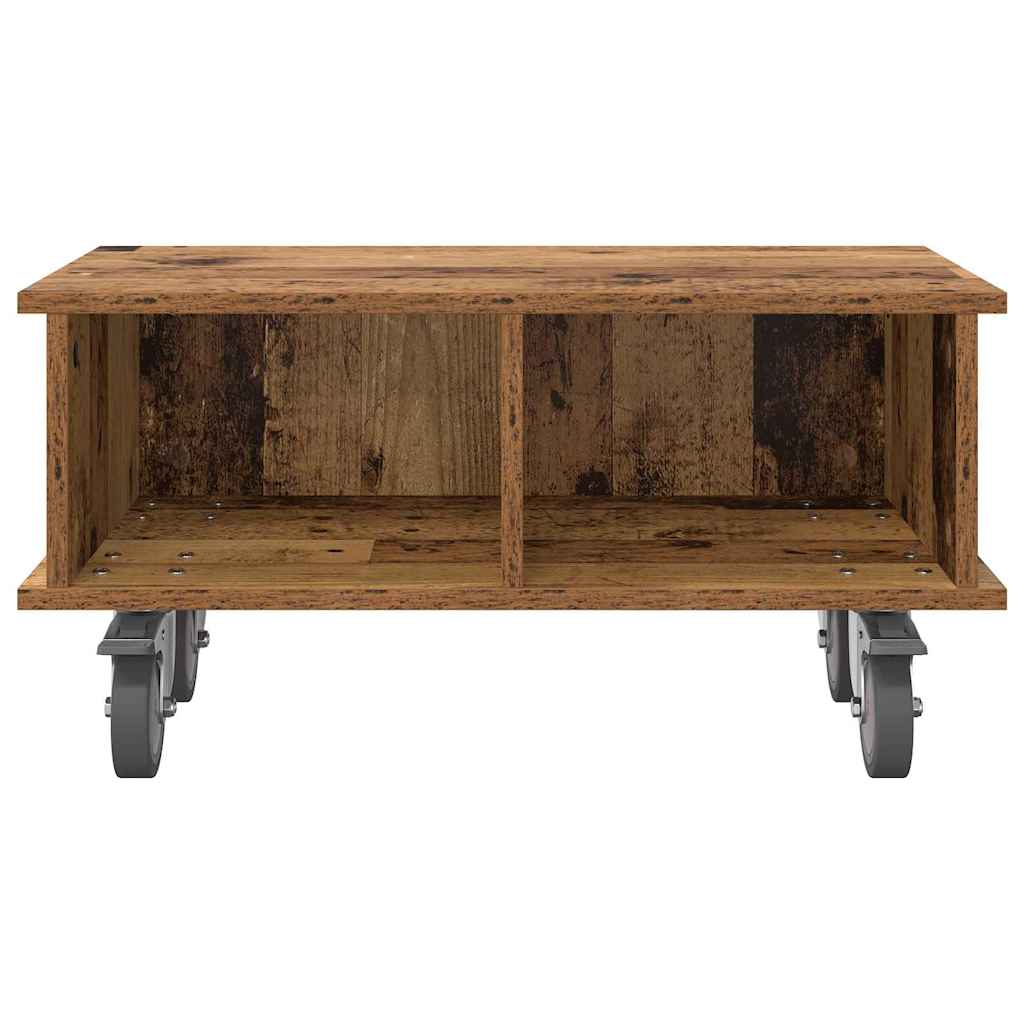 TV-standaard Oudhout 68,5 x 35 x 35 cm Bewerkt hout is nu te koop bij PeponiXL, paradijselijk wonen!