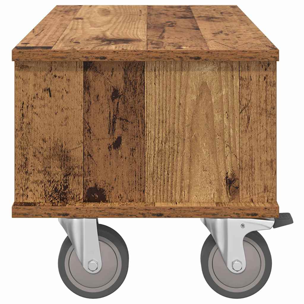 TV-standaard Oudhout 68,5 x 35 x 35 cm Bewerkt hout is nu te koop bij PeponiXL, paradijselijk wonen!