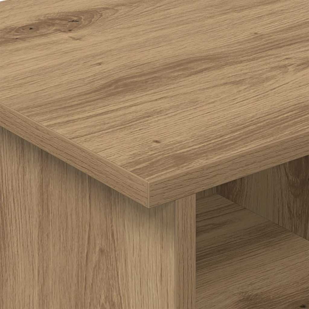 TV-standaard Artisan Eiken 68,5 x 35 x 35 cm Bewerkt hout is nu te koop bij PeponiXL, paradijselijk wonen!