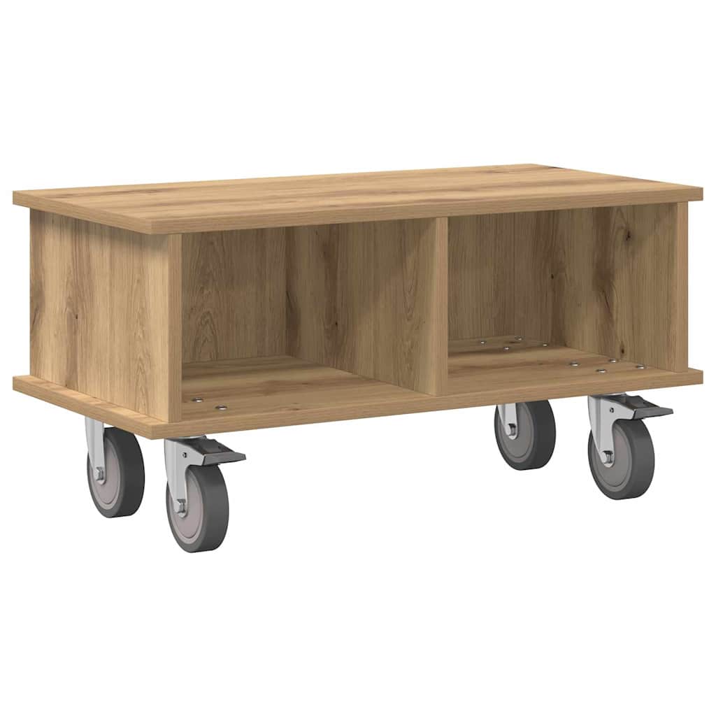 TV-standaard Artisan Eiken 68,5 x 35 x 35 cm Bewerkt hout is nu te koop bij PeponiXL, paradijselijk wonen!