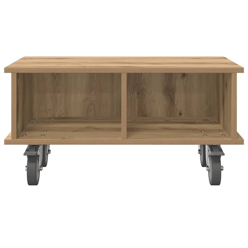 TV-standaard Artisan Eiken 68,5 x 35 x 35 cm Bewerkt hout is nu te koop bij PeponiXL, paradijselijk wonen!