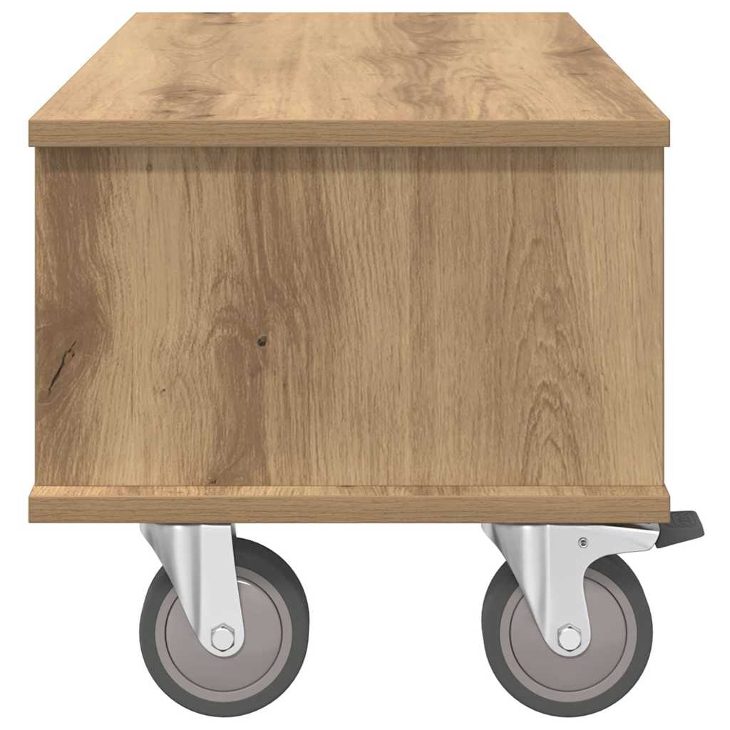 TV-standaard Artisan Eiken 68,5 x 35 x 35 cm Bewerkt hout is nu te koop bij PeponiXL, paradijselijk wonen!
