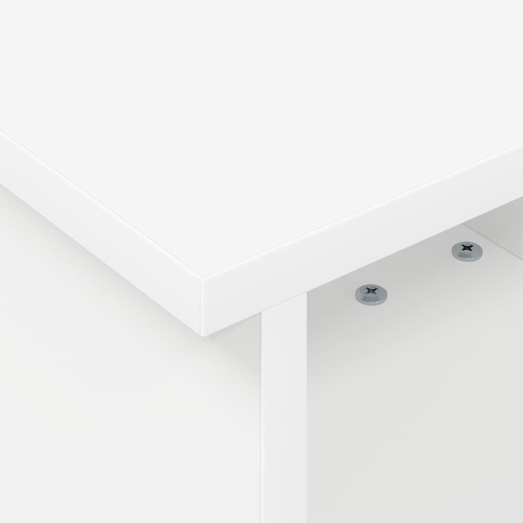 TV-standaard Wit 37 x 35 x 35 cm Bewerkt hout is nu te koop bij PeponiXL, paradijselijk wonen!