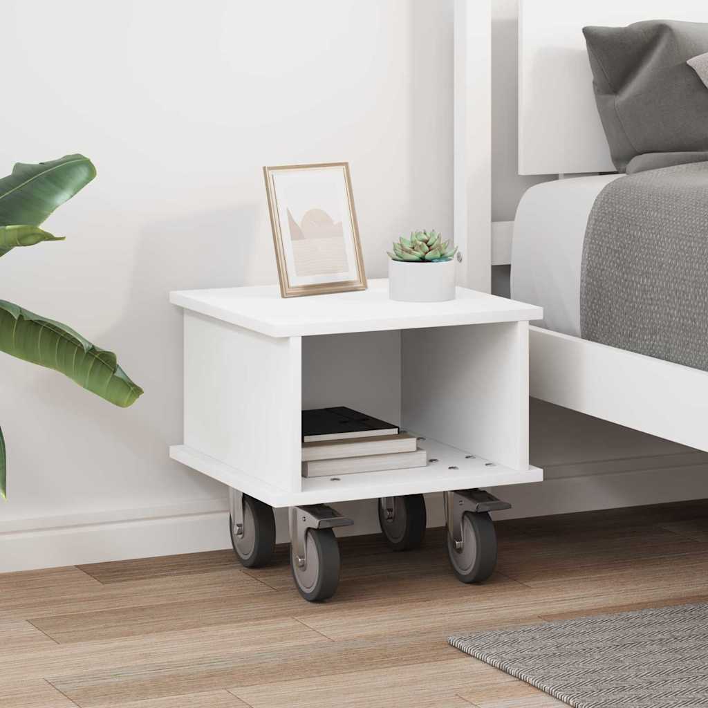 TV-standaard Wit 37 x 35 x 35 cm Bewerkt hout is nu te koop bij PeponiXL, paradijselijk wonen!