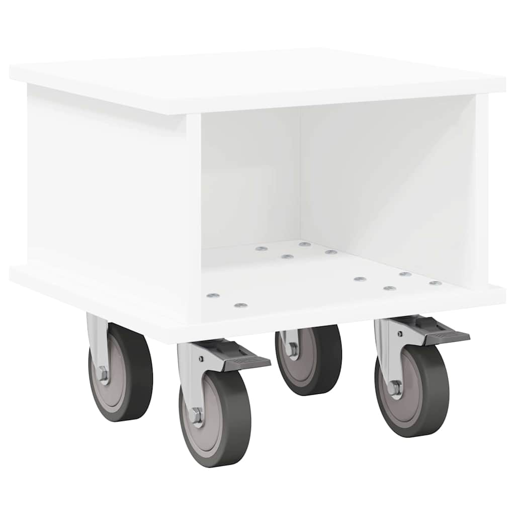 TV-standaard Wit 37 x 35 x 35 cm Bewerkt hout is nu te koop bij PeponiXL, paradijselijk wonen!
