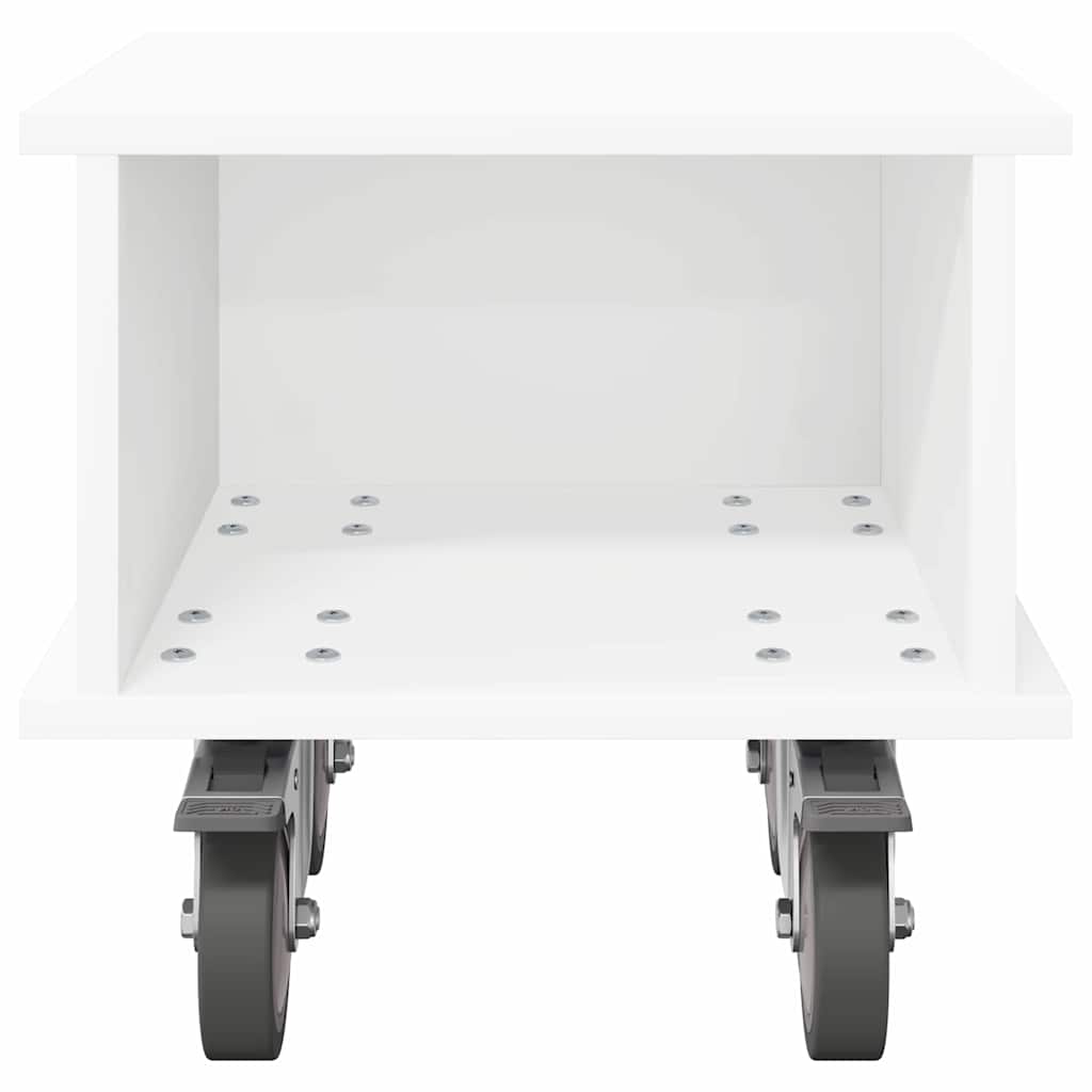 TV-standaard Wit 37 x 35 x 35 cm Bewerkt hout is nu te koop bij PeponiXL, paradijselijk wonen!